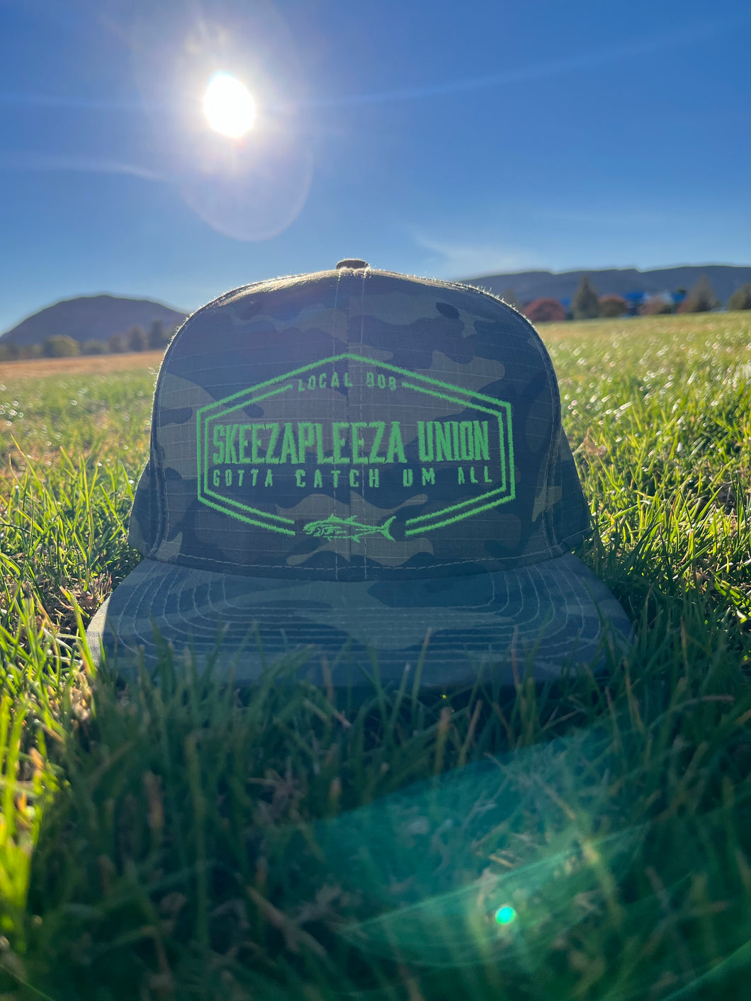 Skeeza Pleeza Union Camo Snapback